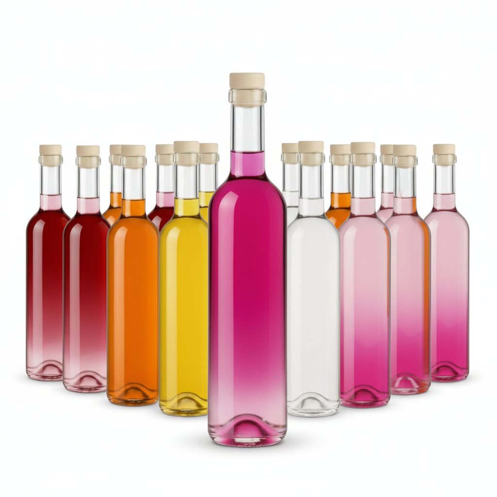 20X Butelka Futura 500 ml korek Víno Tinktura Alkohol Vodka Likér sirup