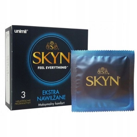 

Prezerwatywy Skyn Ekstra Nawilżane 3 sztuki