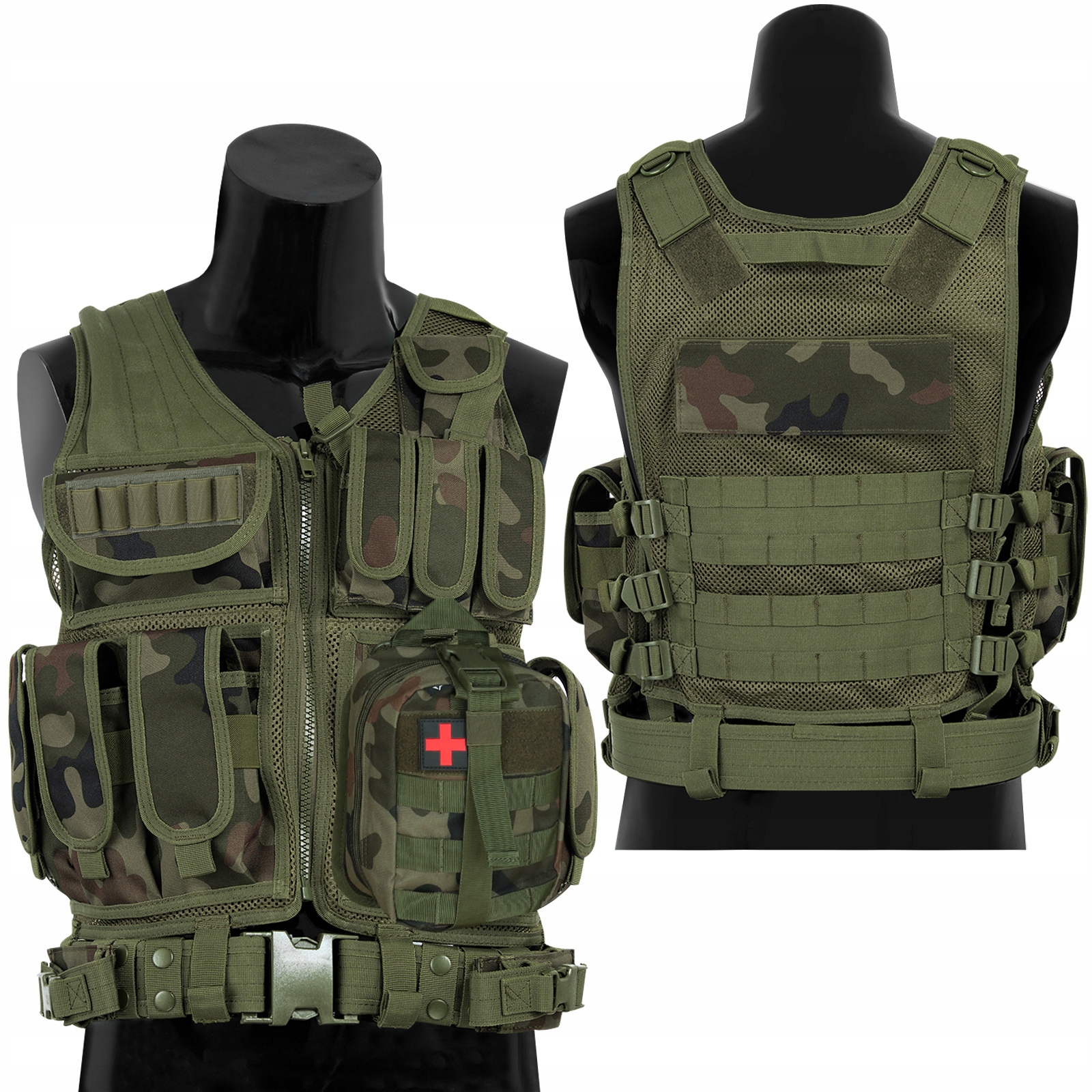 Kamizelka taktyczna WZ93 Pantera Wojskowa WZ.93 Ar M4 Ak Pas Ładownice Camo