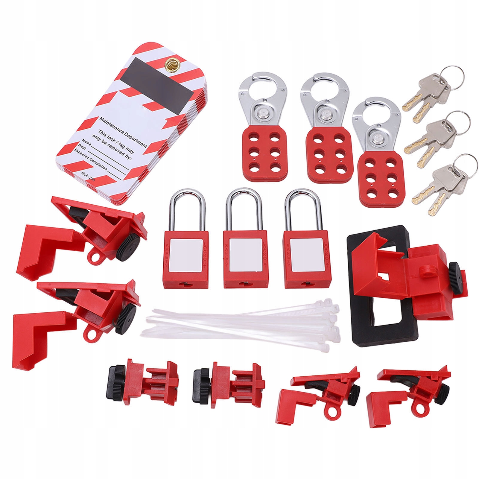 Lockout Tagout Blokování Elektrického Vypínače Bezpečnostní Sada