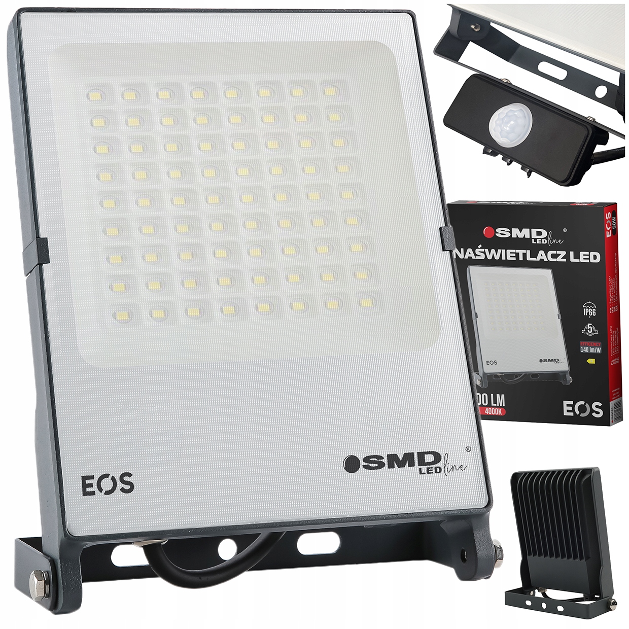 Venkovní síťový reflektor, garáž, brána, halogenový reflektor senzor