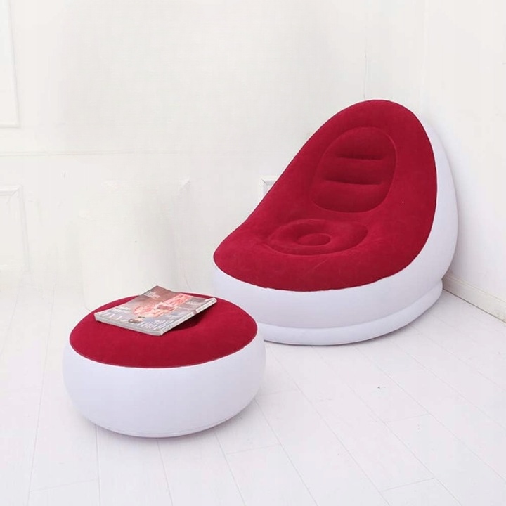 Lehátko Nafukovací Křeslo Na Pláž Do Zahrady Podnožka Pohodlné Léto 2024