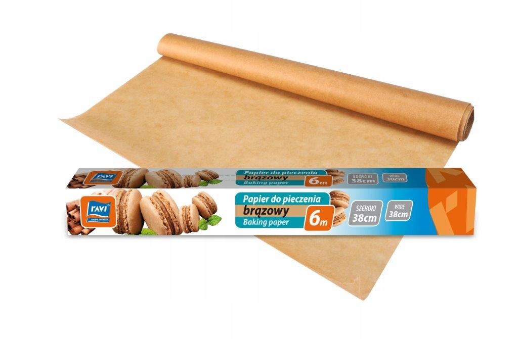 

Papier do pieczenia Ravi 600 cm x 38 cm brązowy