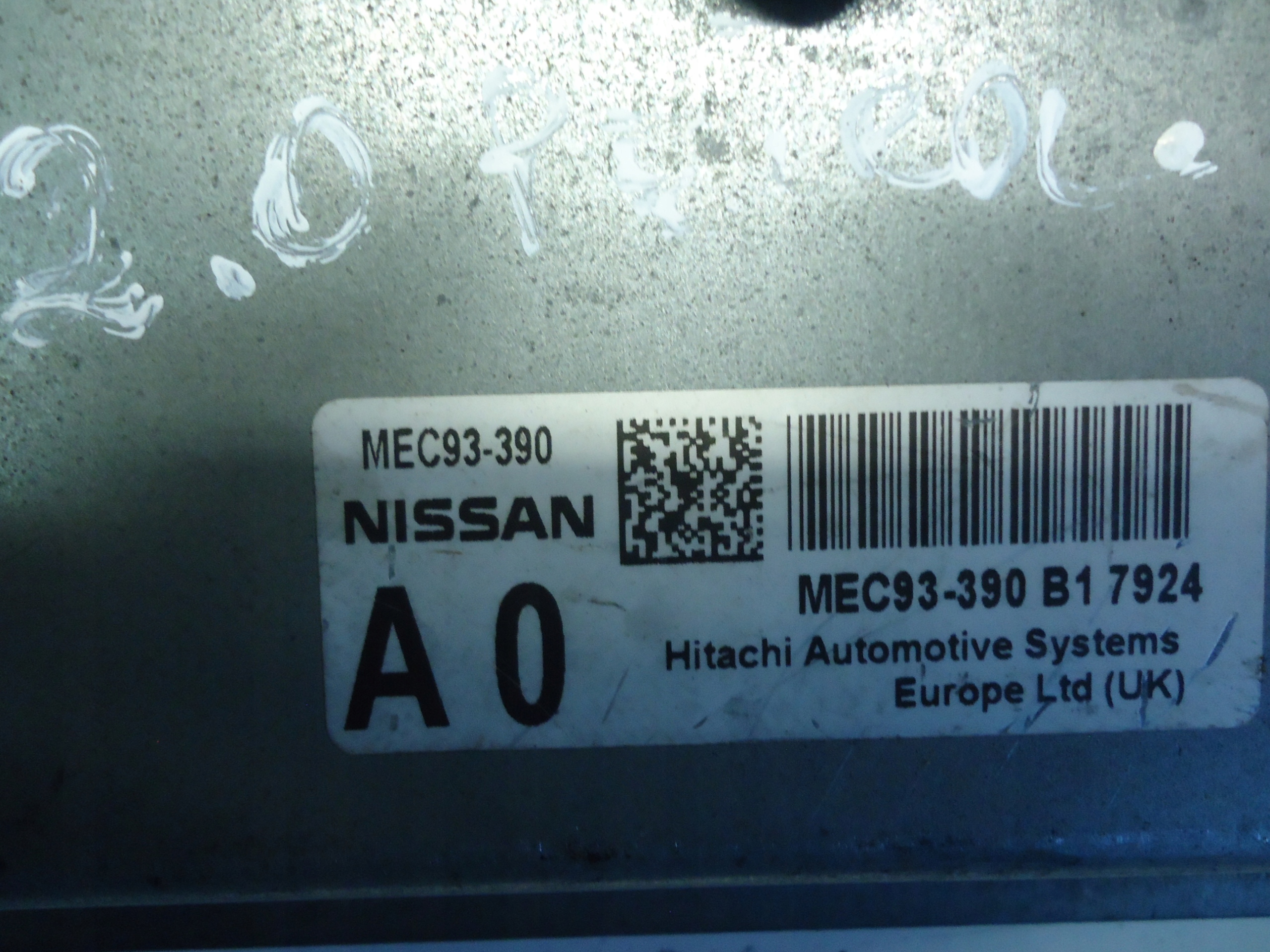 NISSAN QASHQAI 2.0 16V MR20 computer MEC93-390