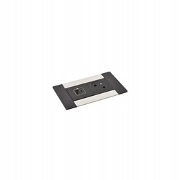 Zásuvka 2P+Z/USB Metal Legrand 654776