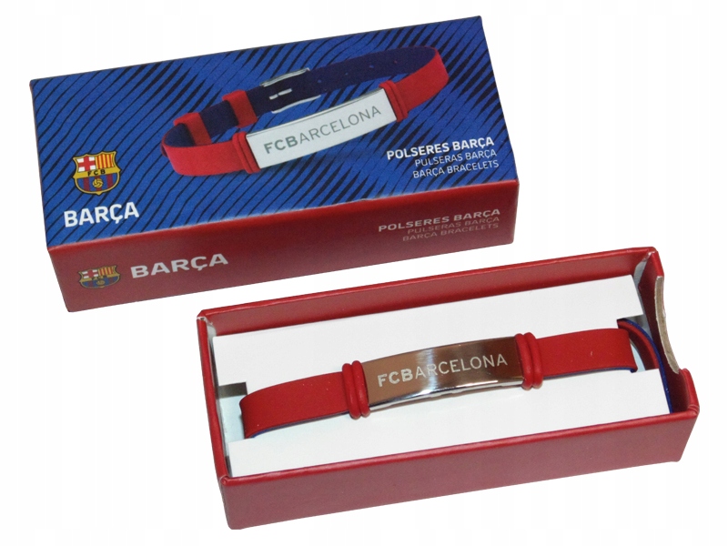 Fc Barcelona Silikonowa Bransoletka Klubowa Opaska Czerwono-niebieska