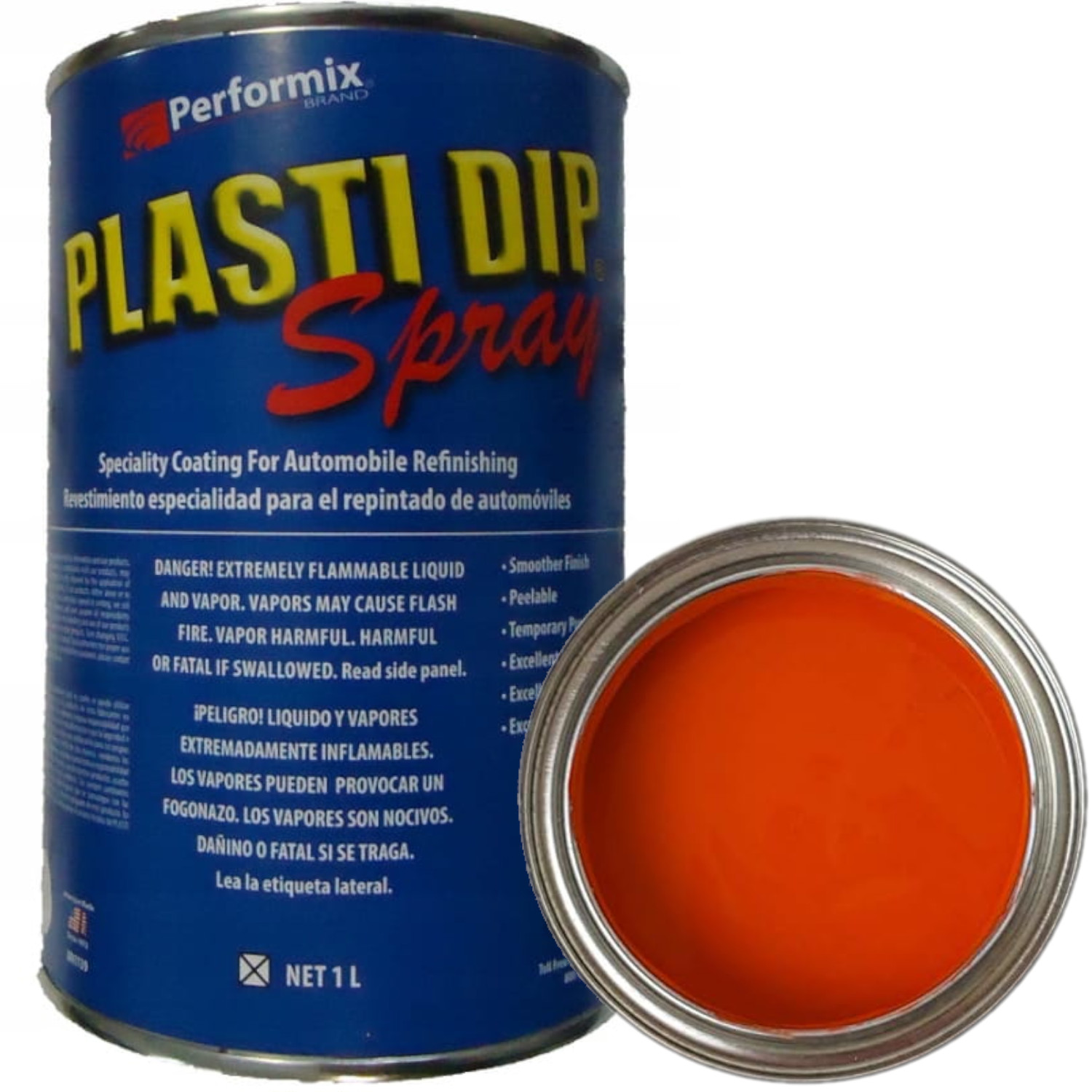 Plasti Dip 1L Připraven k malování pistolí Oranžový PlastiDip