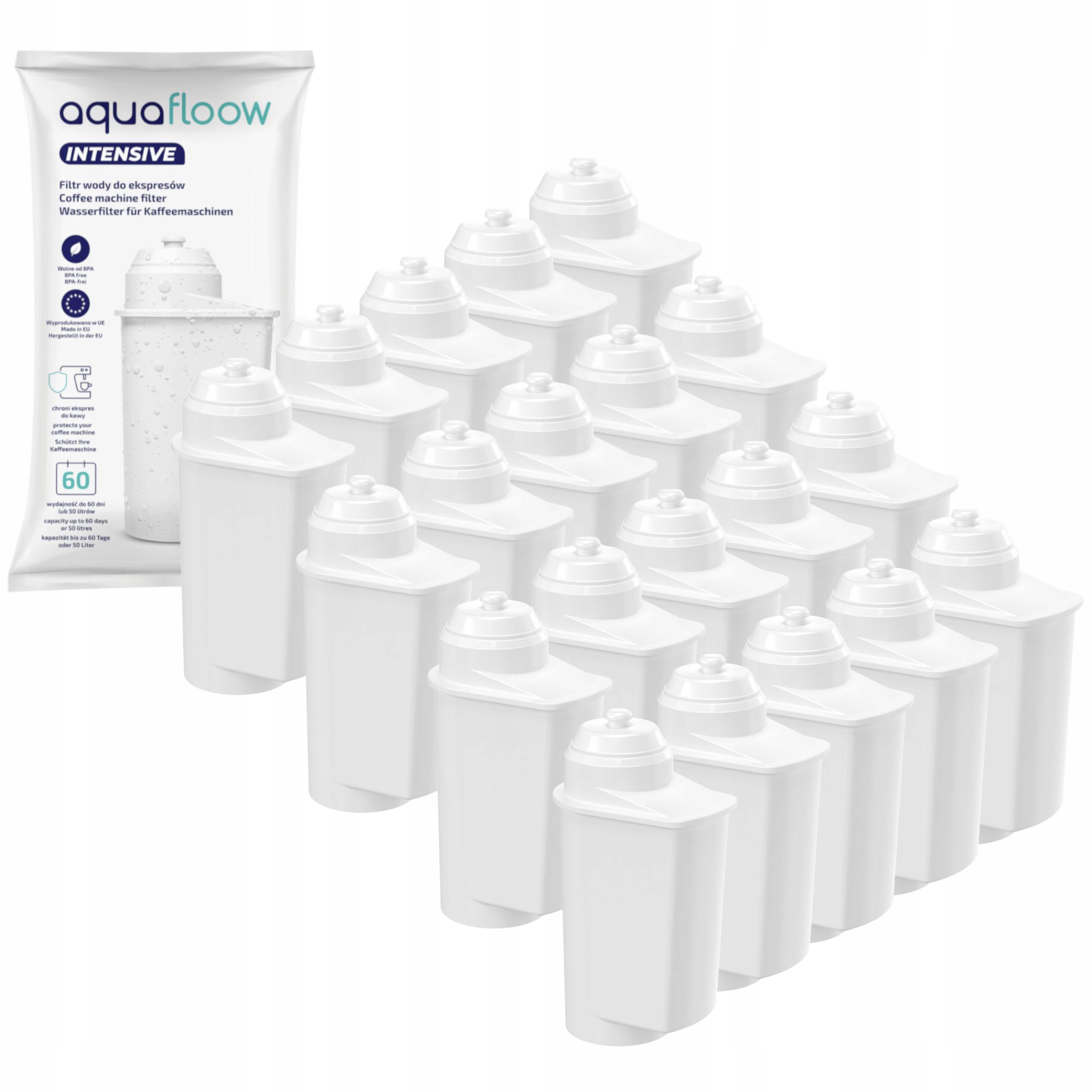 20x AquaFloow Intensive filtr do wody do ekspresu Siemens EQ6 zamiennik