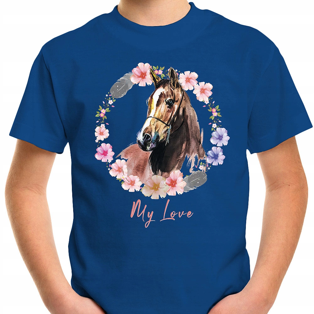 T-SHIRT KOSZULKA DLA DZIECKA KONIE 164 SUPER JAKOŚĆ