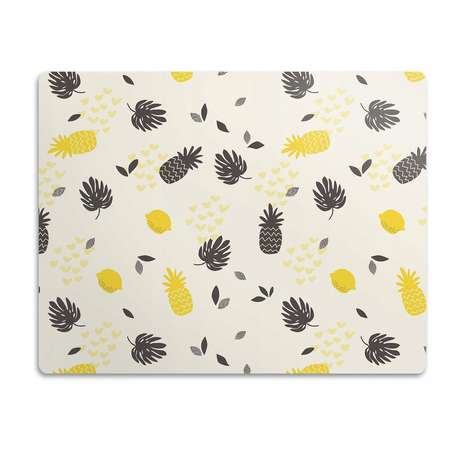 Levně Podložka pod misky pro psa a kočku Ananasy 90x60 cm