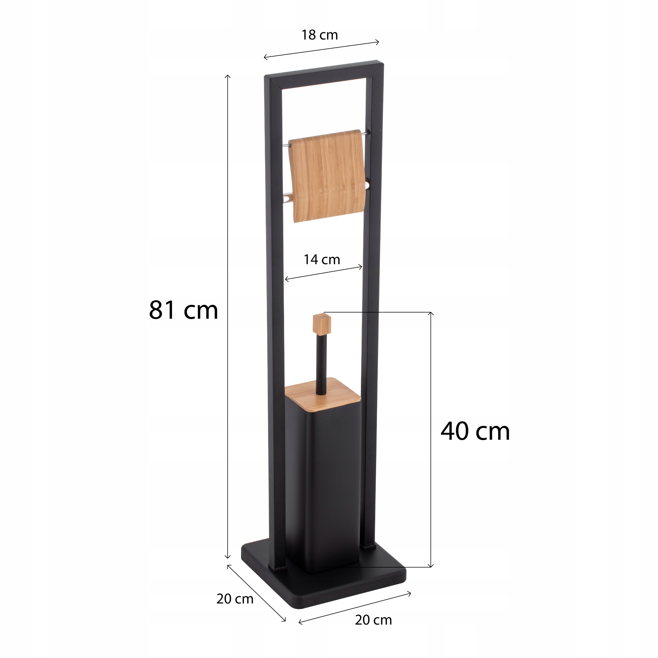 Zestaw łazienkowy KOSZ NA ŚMIECI stojak NA PAPIER TOALETOWY szczotka DO WC Rodzaj wolnostojące