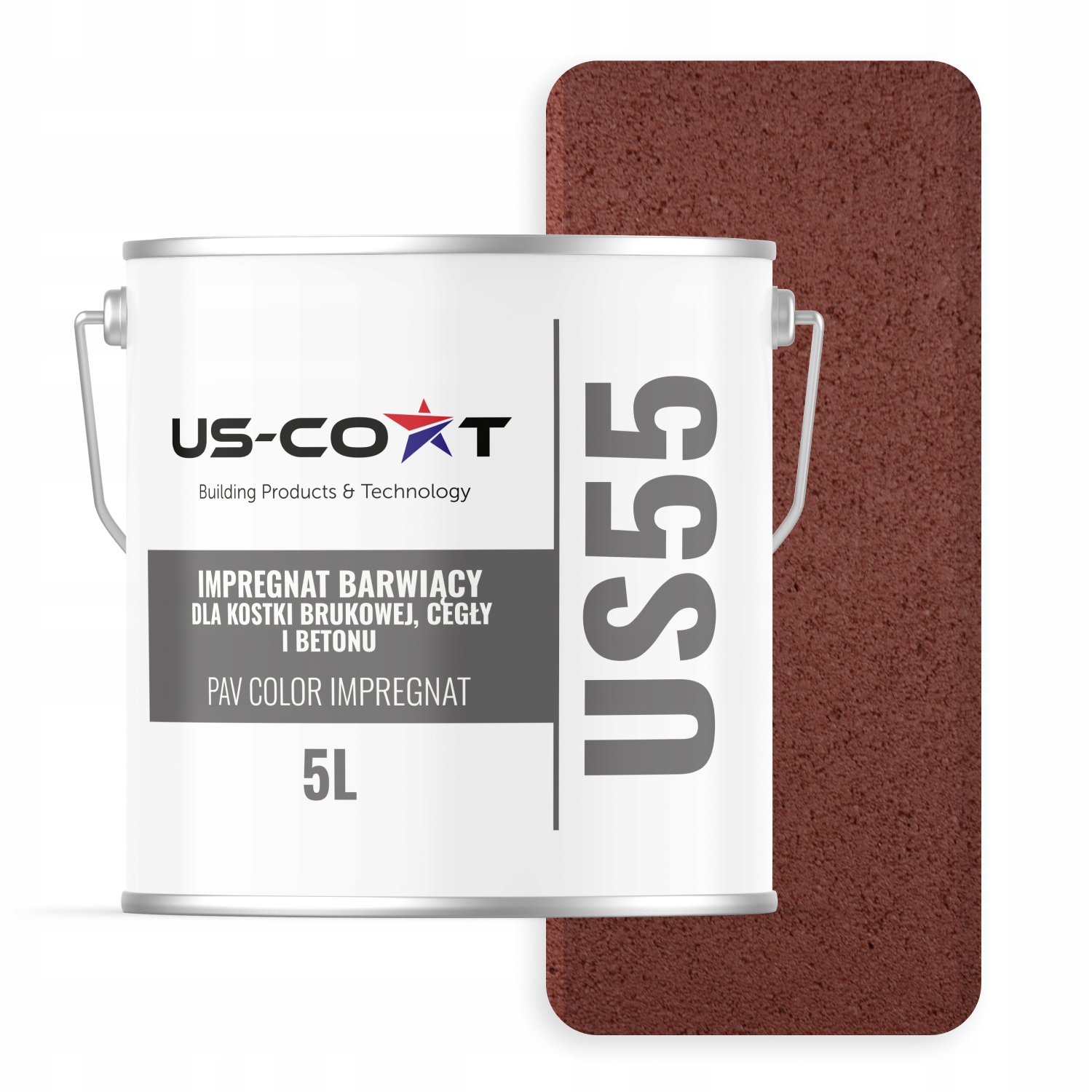 Barvící Impregnát Pro Dlažební Kostky Z Cihel Betonu, Barva Třešňová 5 L