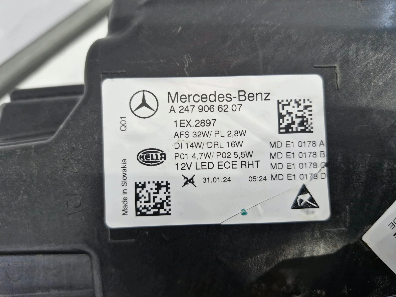 light right Mercedes GLA W247 LIFT FULL LED Performance