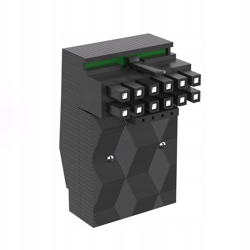 Adapter Wtyczka kątowy złącze 90 stopni 12VHPWR 12+4 Pin QingSea 600W Typ B