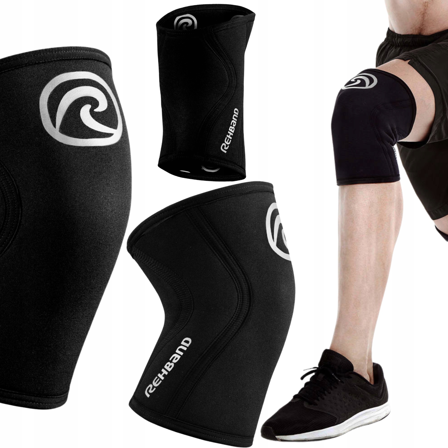 Stabilizator na kolano Rehband 5 mm Rx Line Champions Edition Silver S