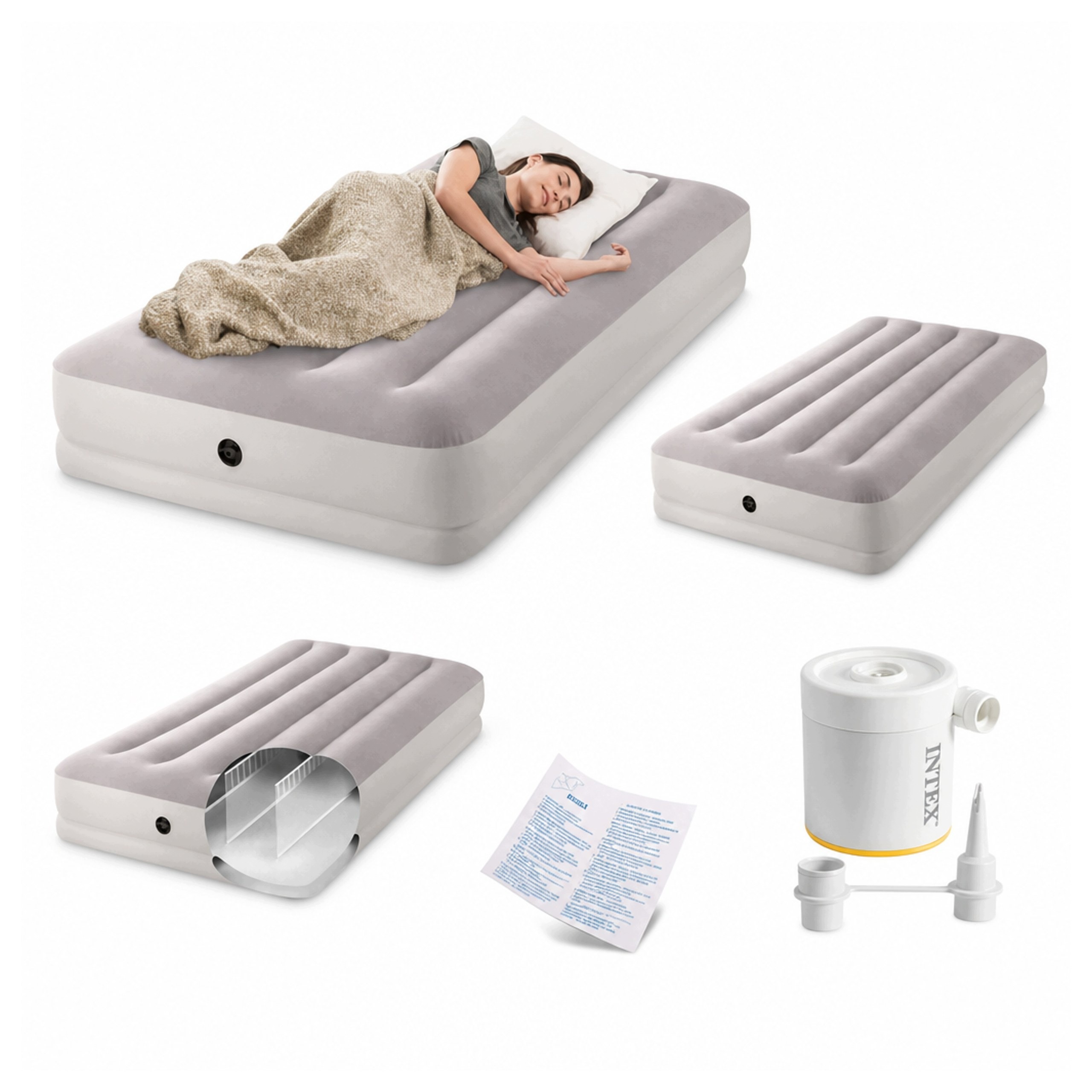 Matrace 191x99x30 cm pro spaní s Usb pumpou a přepravní taškou