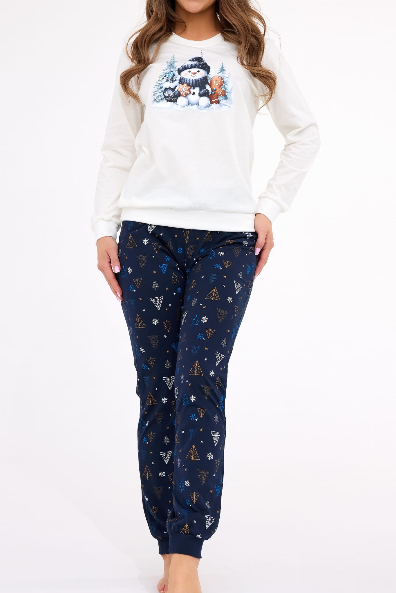 Dámské pyžamo Cornette 721/427 Snowy day [Velikost XL]