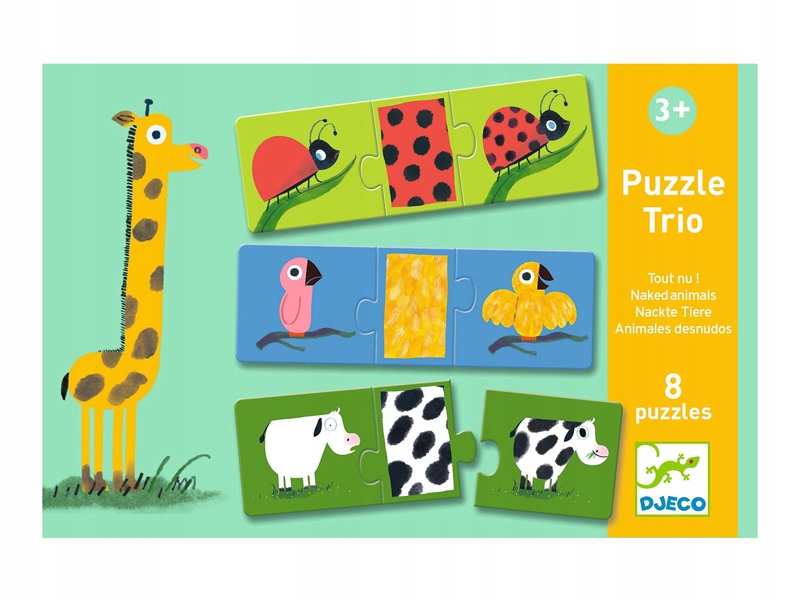 

Djeco Puzzle Trio Ubierz Zwierzątko