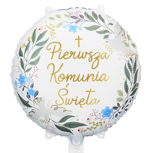 

Balony dekoracje ozdoby komunijne na I Komunię Hel