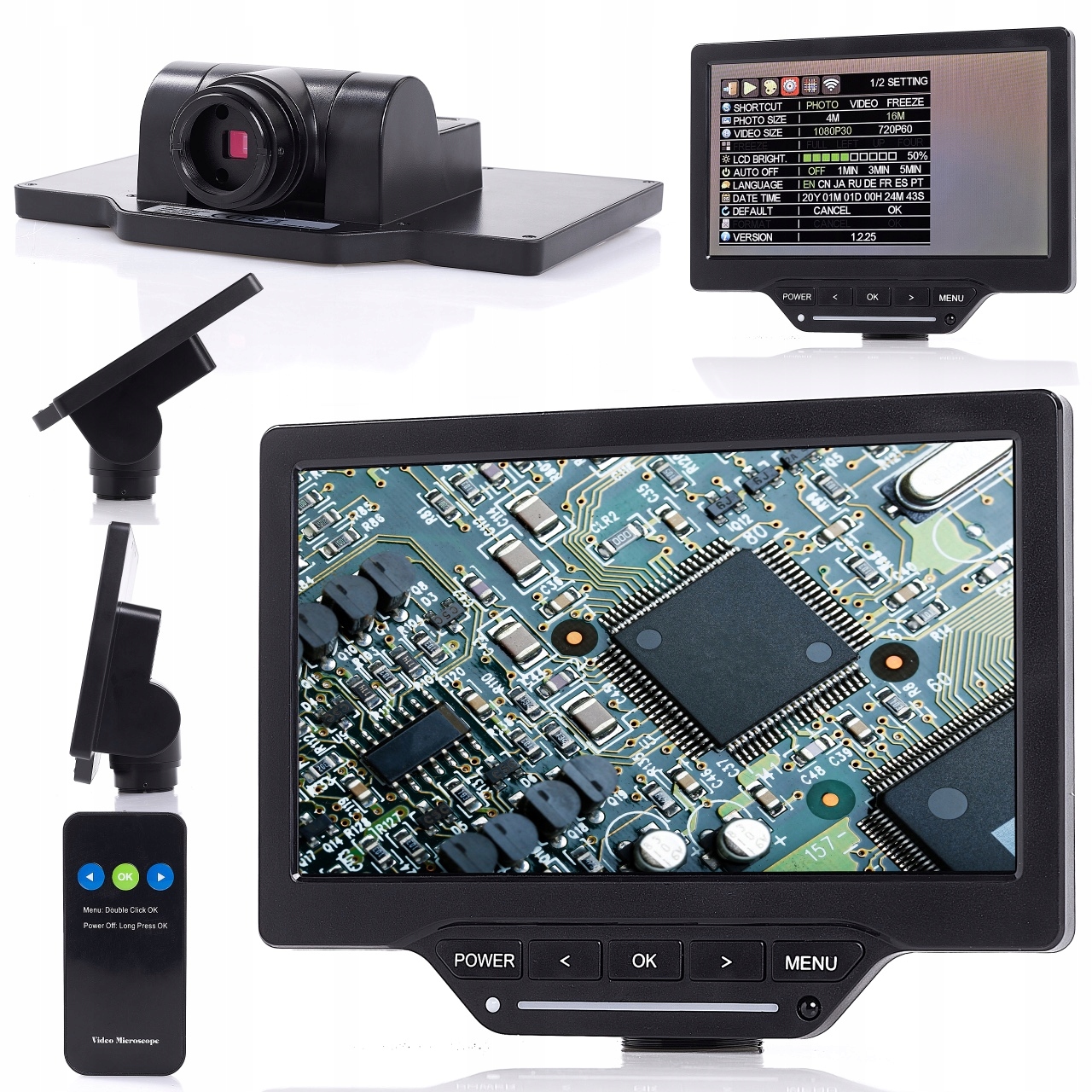 Monitor Pro Mikroskop S 7PALCOVOU Wifi Kamerou Hdmi Techrebal