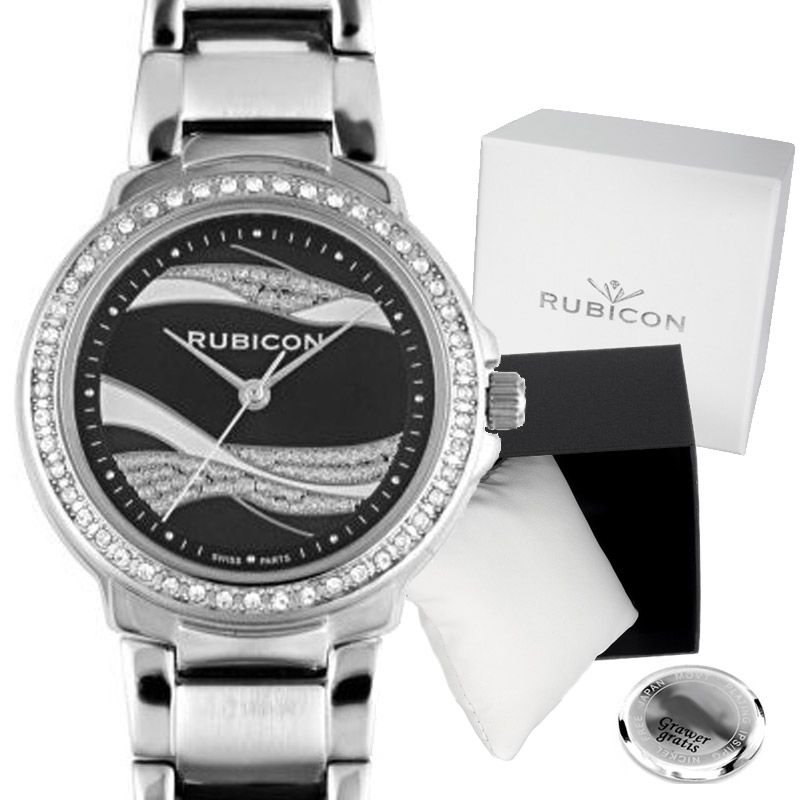Elegantní dámské hodinky Rubicon Emma gravírování Box