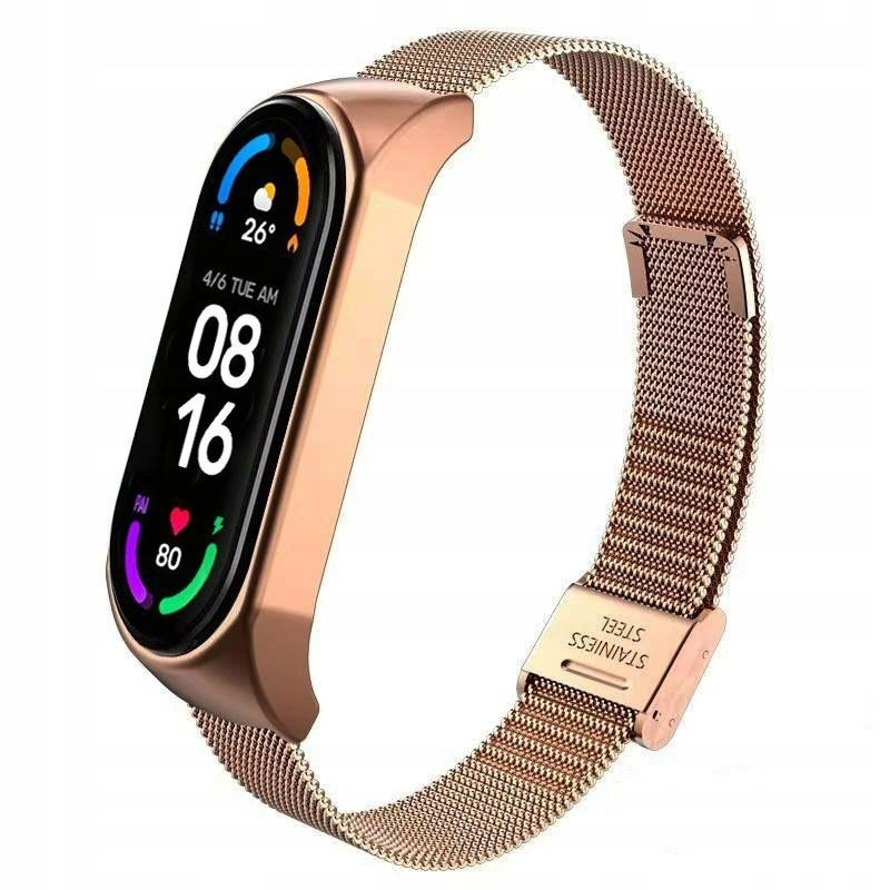 Smartband damski R6S MESH ZŁOTY