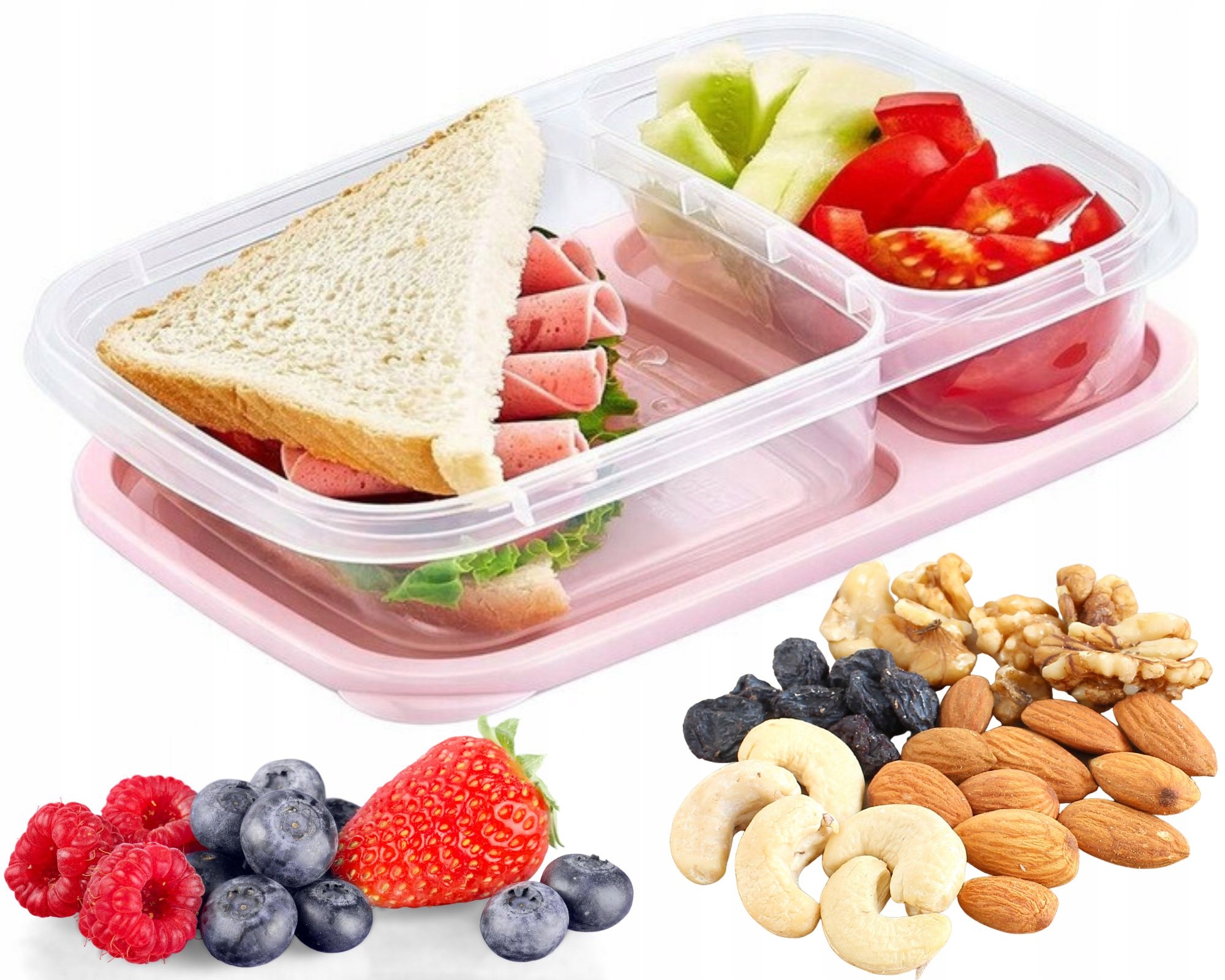 

Pojemnik Na Żywność Dzielony Lunchbox 0,75L