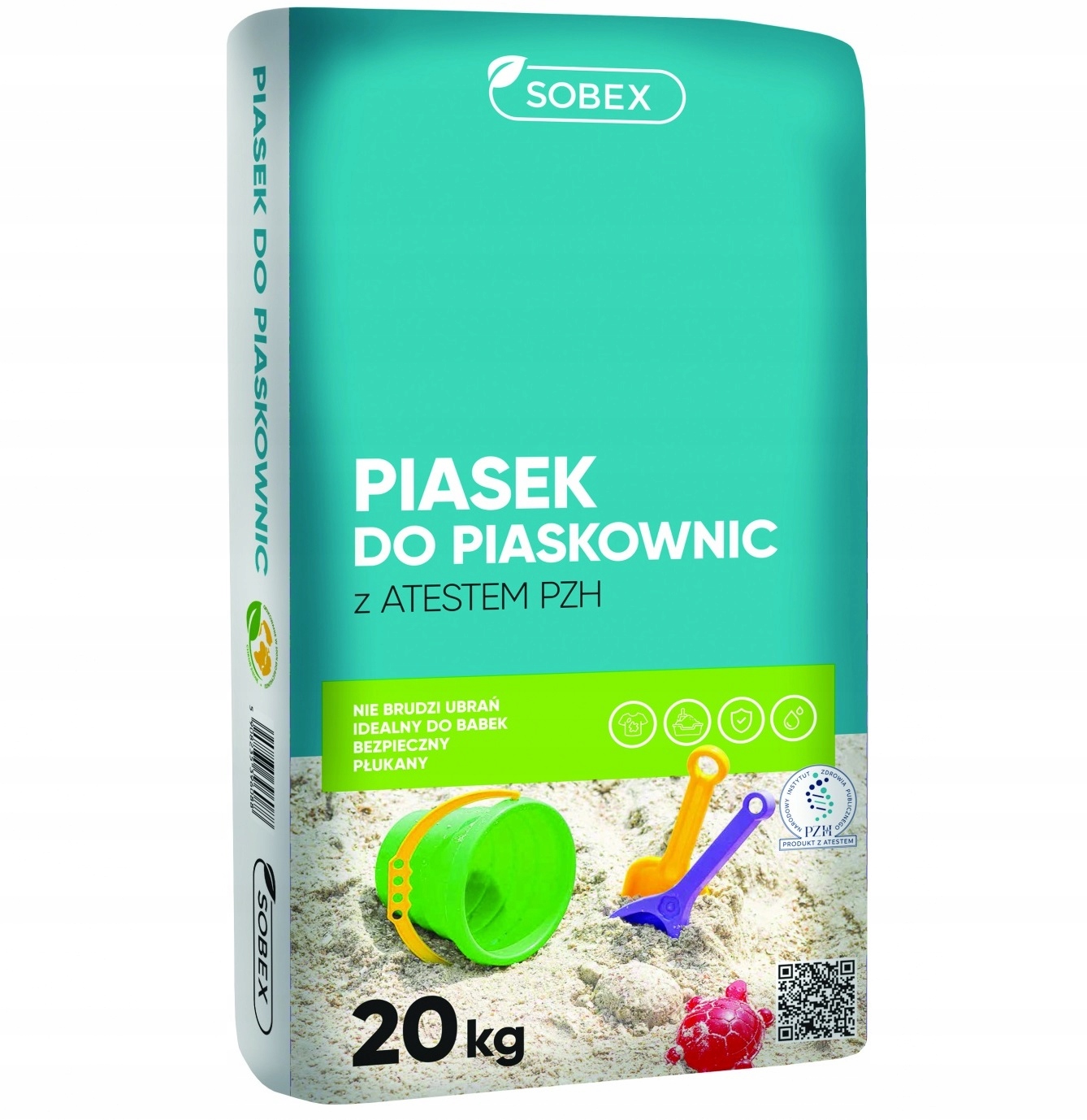 SOBEX PIASEK DO PIASKOWNIC Z ATESTEM PZH - 20 KG