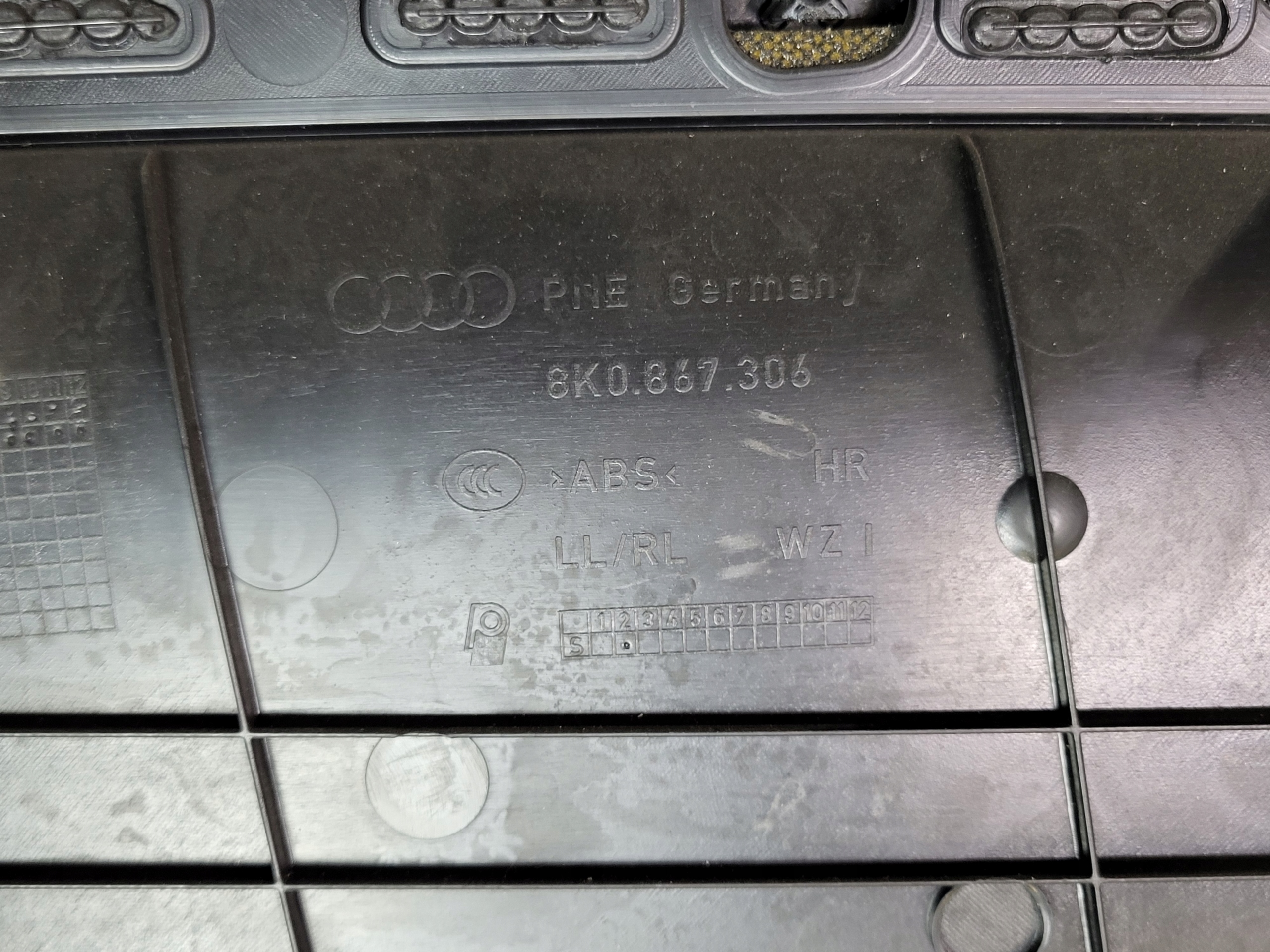 карта дверная обивка с дверь правая задняя подлокотник Audi A4 B8 8K oe европа