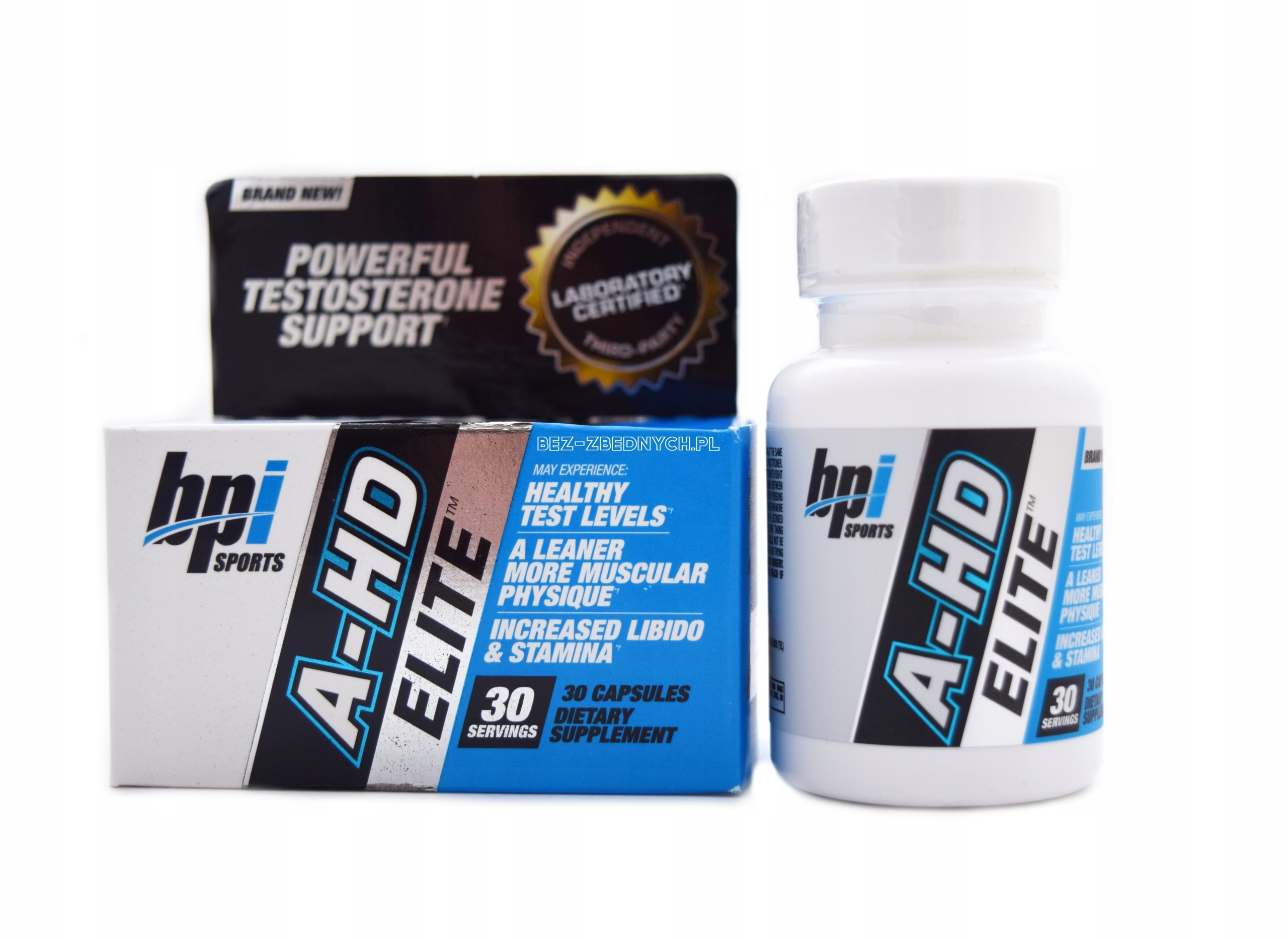 Bpi Sports A-hd Elite 30 kapslí – Podpora testosteronu a Pct (post-cyklová terapie) – Originální produkt