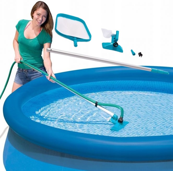 Odkurzacz do basenu basenowy do czyszczenia sprzątania basenów zestaw