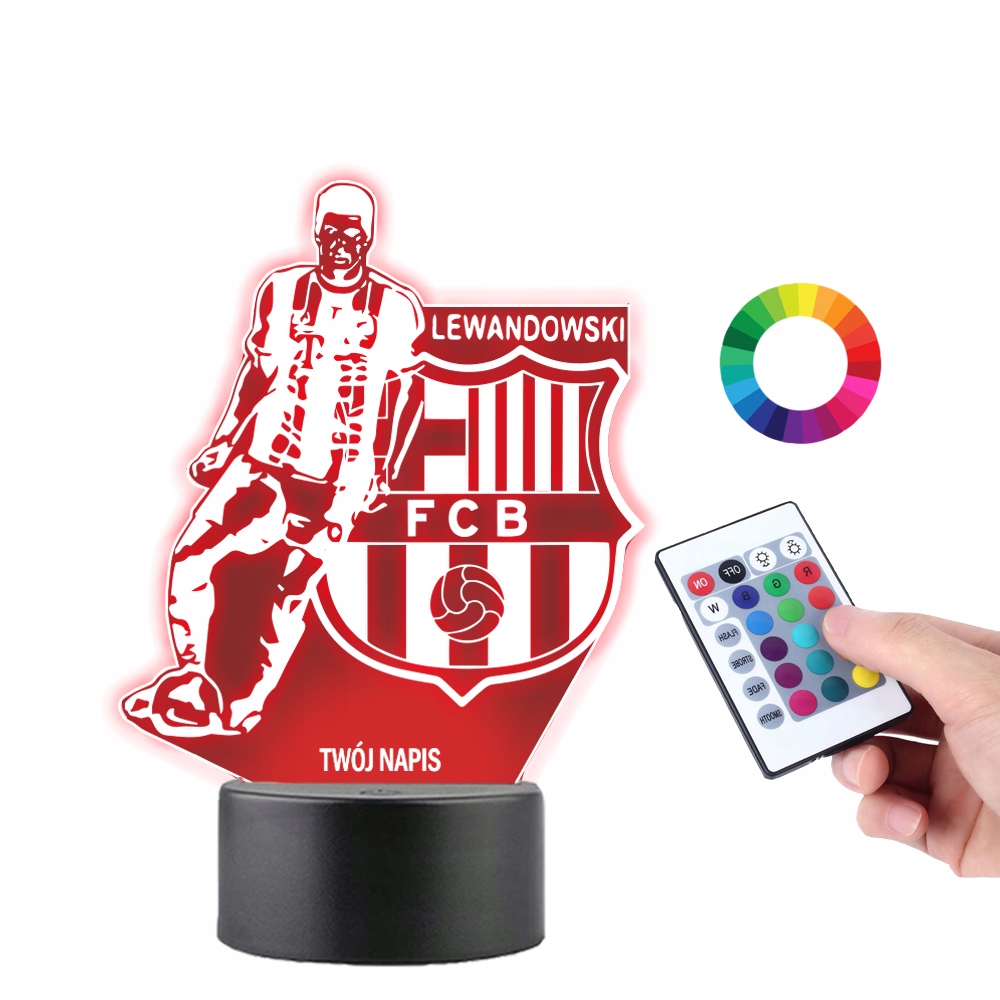 

Lampka na Biurko Statuetka Lewandowski Fcb Plexido