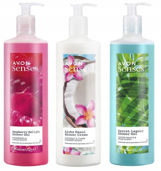 AVON Zestaw Damskich Żeli 3 x 720 ml XXL
