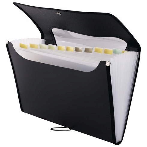 

Teczka 12 przegródek harmonijkowa 5590 czarna