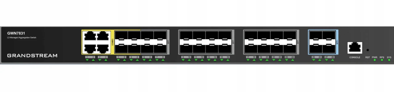 Grandstream Networks GWN7831 Spravovaný L3 Gigabit Ethernet prepínač
