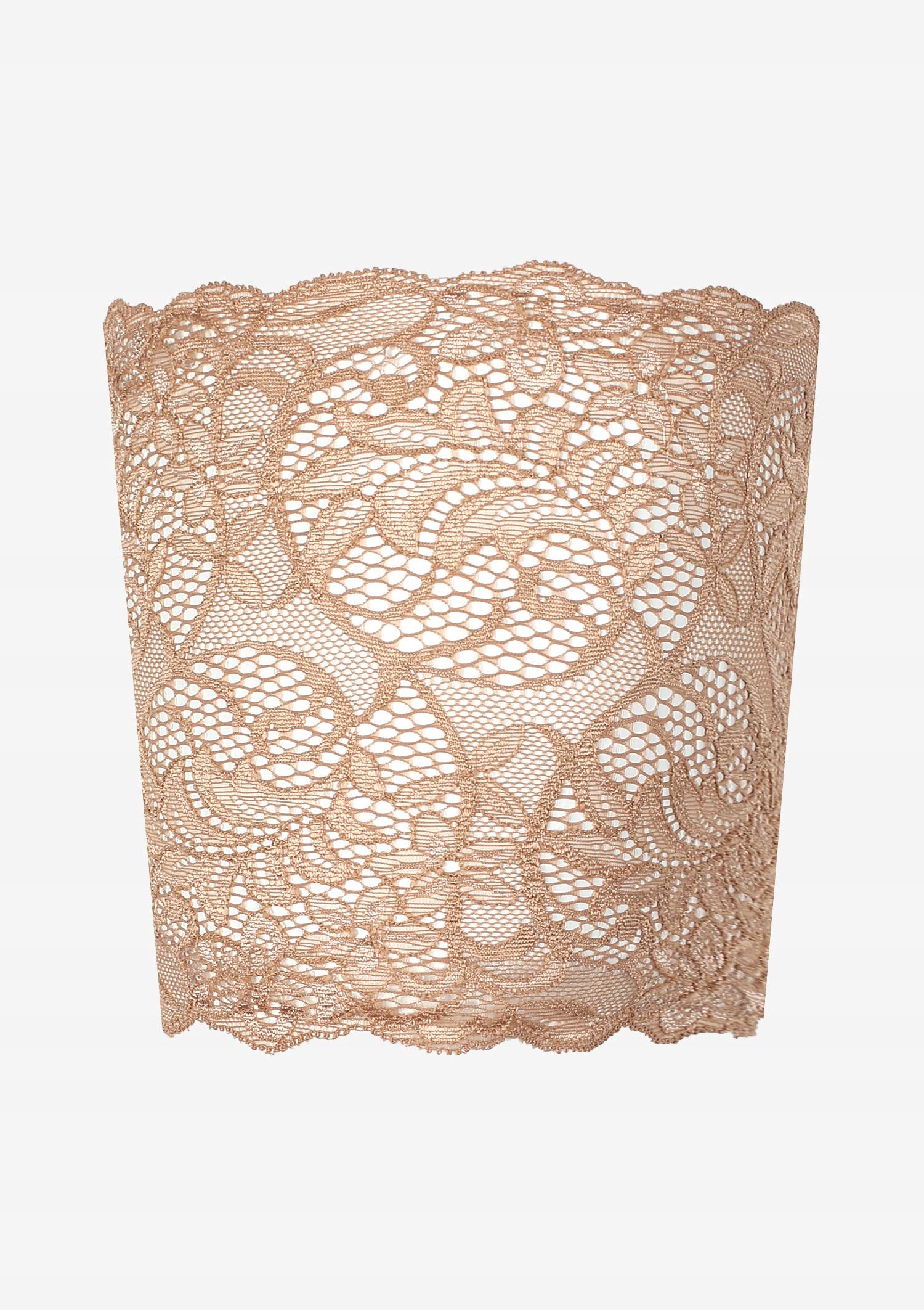 Koronkowe opaski na uda Marilyn XL/XXL VISONE Kolor beżowy