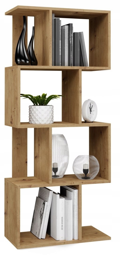 REGAŁ OTWARTY STOJĄCY PÓŁKA FIESTA 4P DĄB ARTISAN Stan opakowania oryginalne