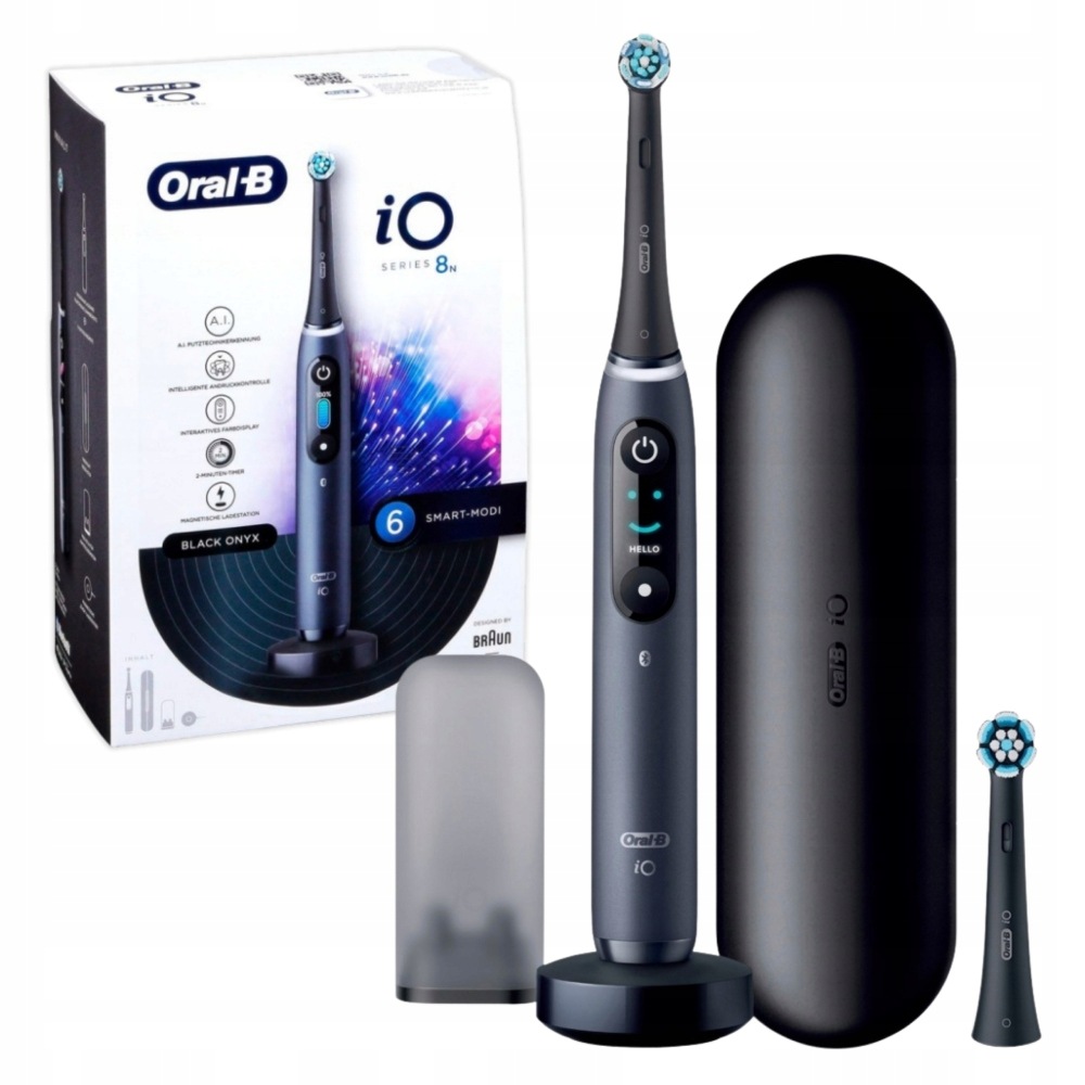 Szczoteczka elektryczna magnetyczn do zębów Oral-B iO Series 8N czarna Etui