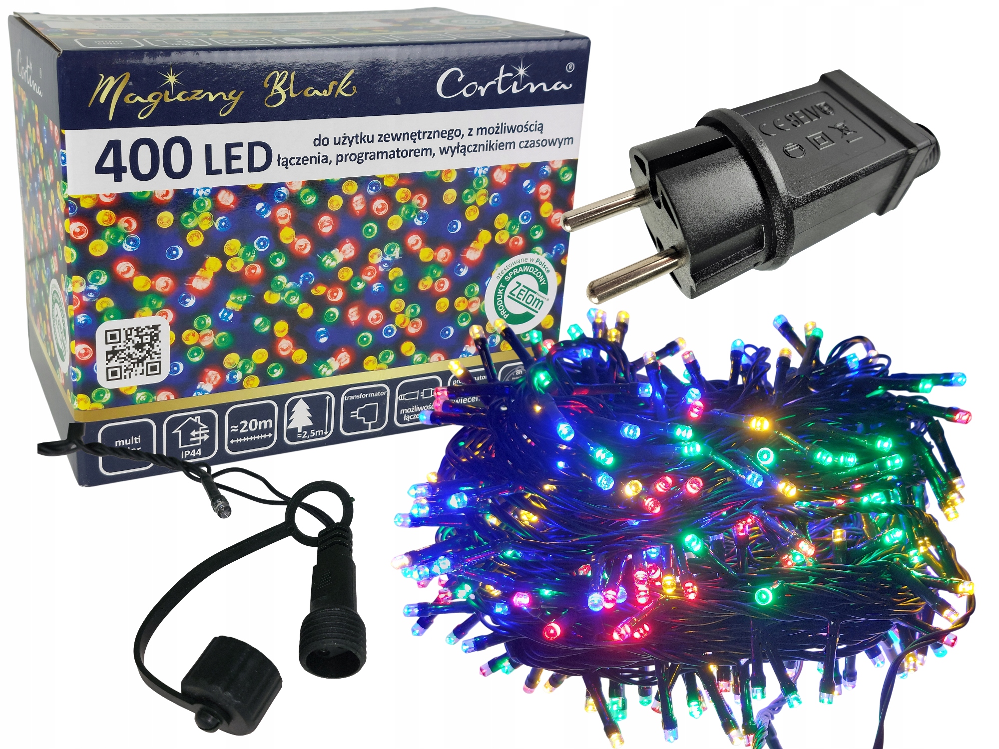 Vánoční Osvětlení Na Stromeček 400 Led Časovač Vnitřní Venkovní Vánoční Osvětlení