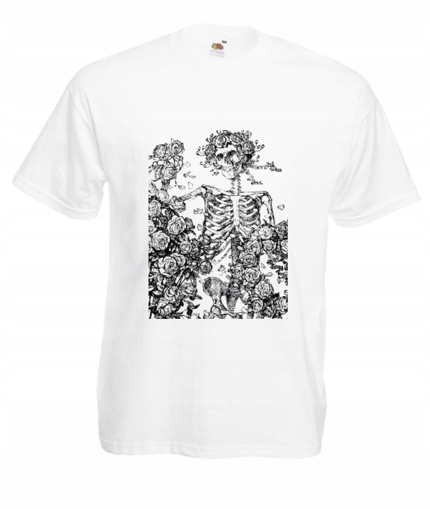 

Koszulki Męskie Sulivan Szkielet I Róże Grafika
