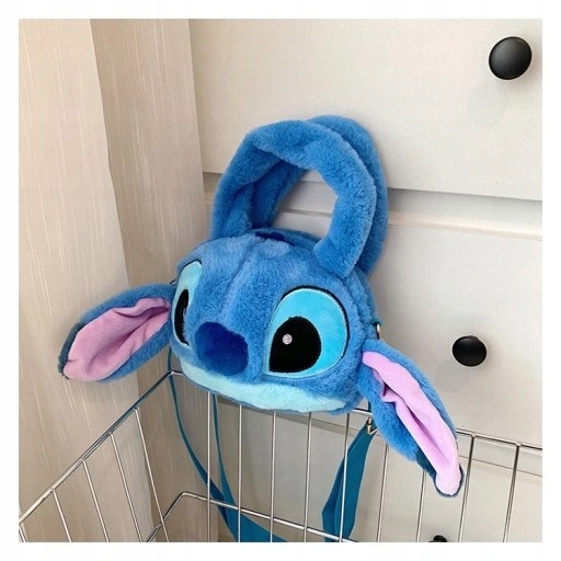 TOREBKA PLUSZAK STICH STITCH MASKOTKA PLUSZOWA TOREBECZKA NA RAMIĘ DZIECI Materiał dominujący poliamid