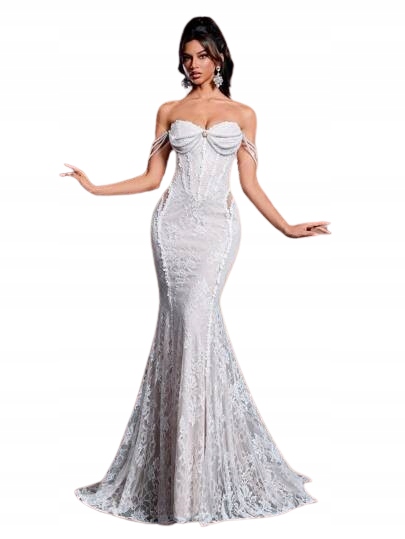 Shein Šaty S Krajkou A Výstřihem Srdce 40/42 1 Jg