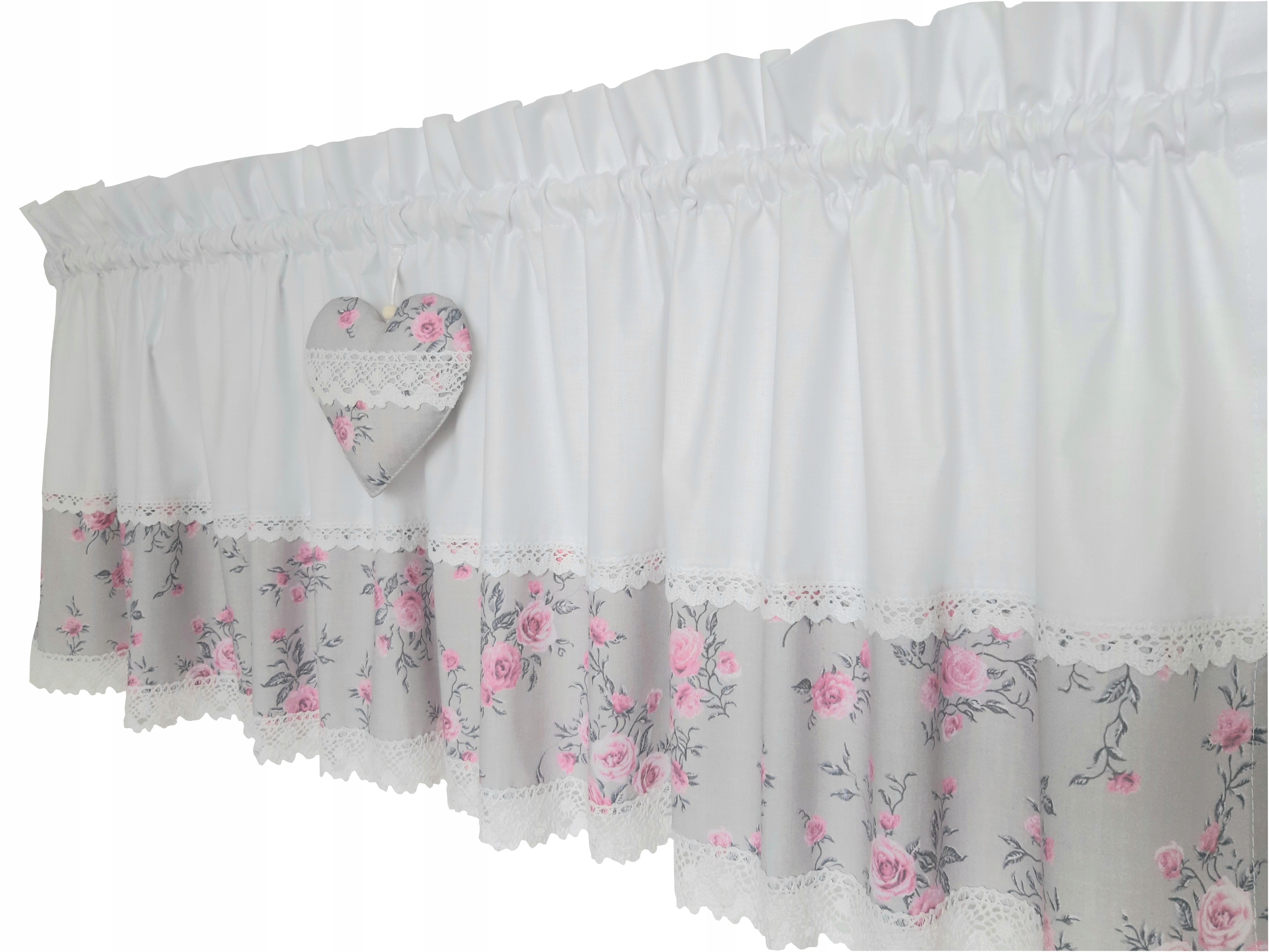 

Zazdrostka bawełniana 145x40 koronka róże,magnolie