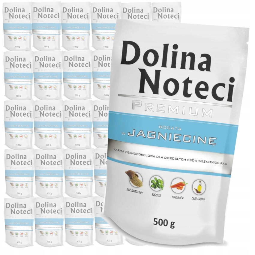 Dolina Noteci Jagnięcina Mokra Karma Psa 30x500g