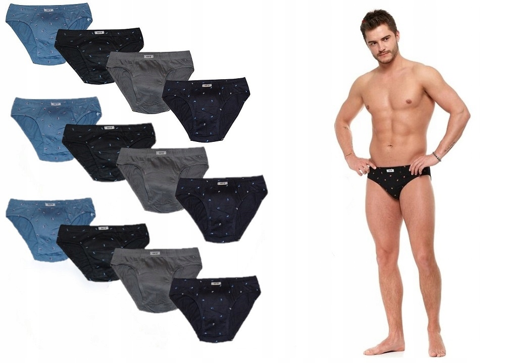 Pánské slipy Moraj 100 % Bavlna 12 kusů * L