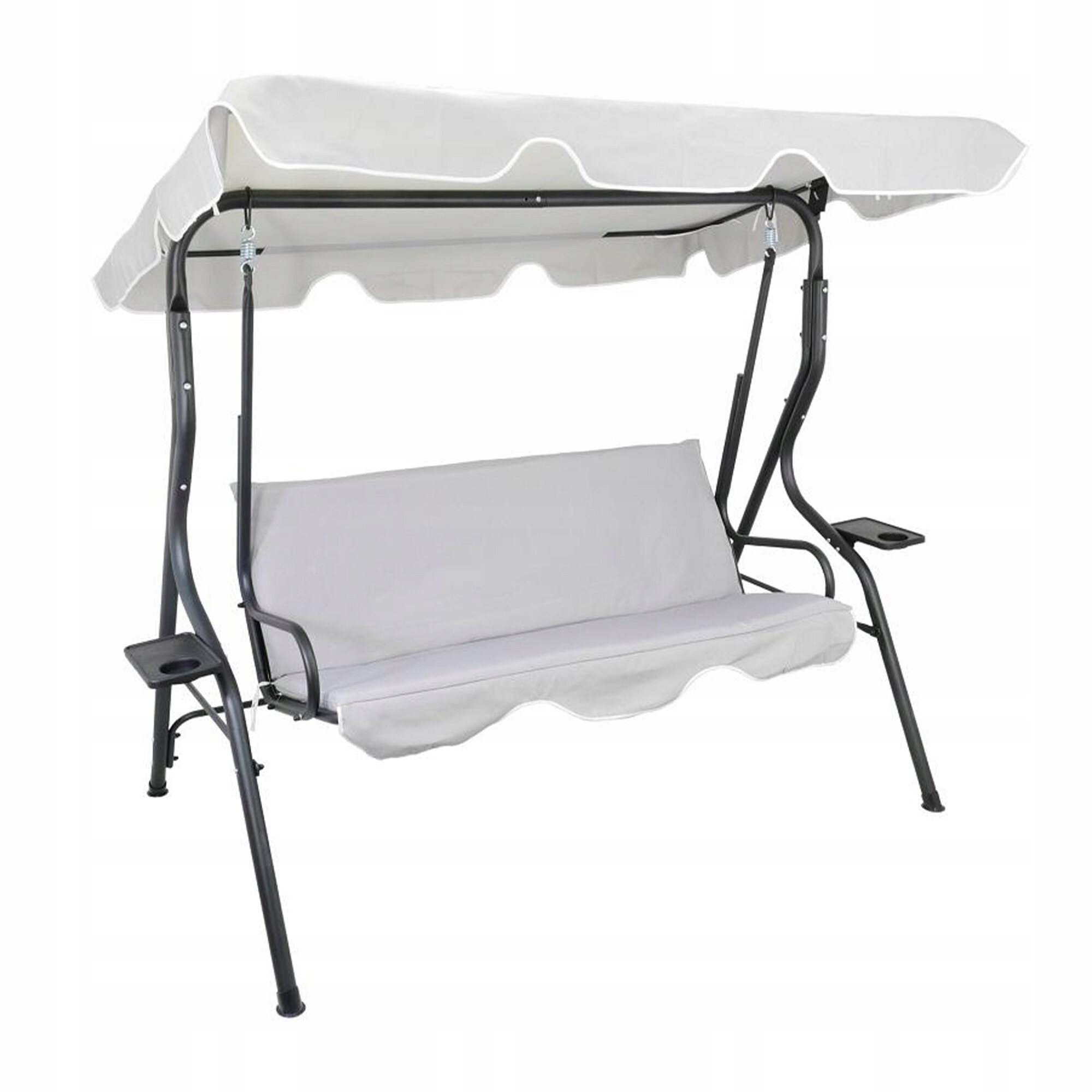 Aga Záhradná hojdačka 170x110x153 cm Sivá