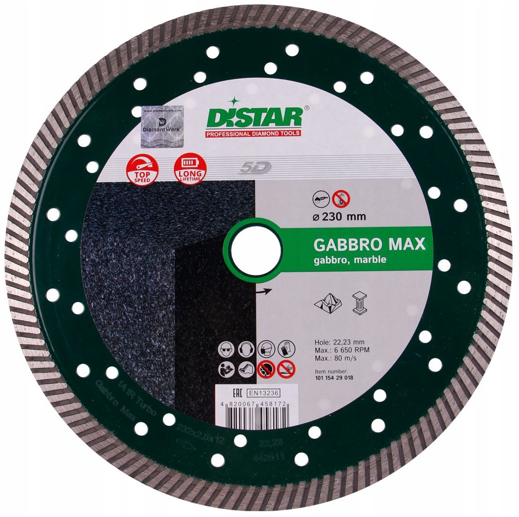 Distar Granit Diamantový řezací kotouč Turbo 232 Gabbro Max