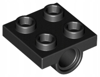 

Lego 2817 Czarna 2x2 płytka z zawiasami Nowy 2szt
