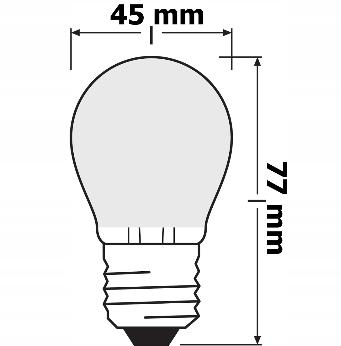 Żarówka LED E14 6,8W 720lm 2700K cienka Ciepła 