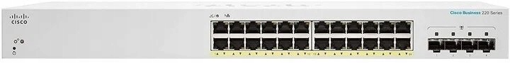 Cisco CBS220 Smart 24-port Ge, PoE, 4x1G Sfp Refresh